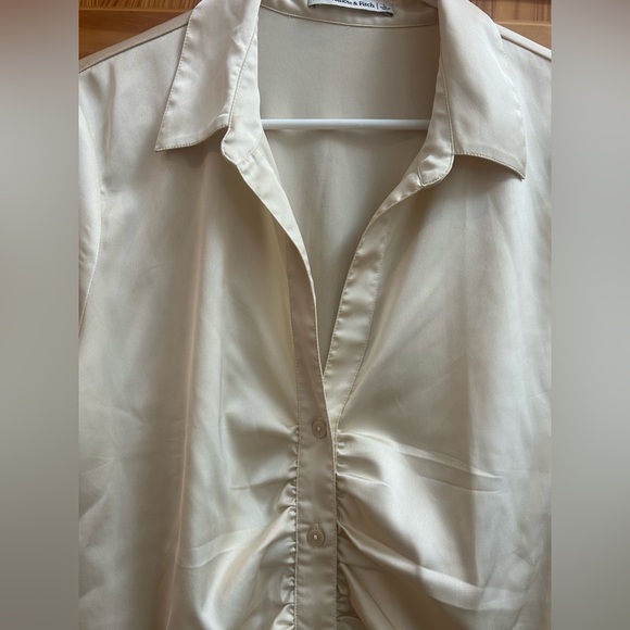 Abercrombie & Fitch Cream Button-Down Shirt - Picture 6 of 6